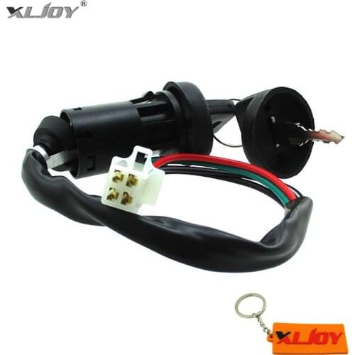 XLJOY 4 Wire On Off Stop Kill Ignition Key Switch For 50cc 70cc 90cc 110cc 125cc Engine Chinese ATV Quad Go Kart 4 Wheeler