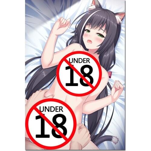 Japan Anime Hot Cat Girl Canvas Poster Print Wall Art Painting for Living Room Nordic Decor