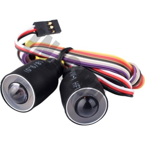 1PCS LED Lights Headlight Red/Blue for 1:10 RC Rock Crawler Axial SCX10 D90 Car Shell