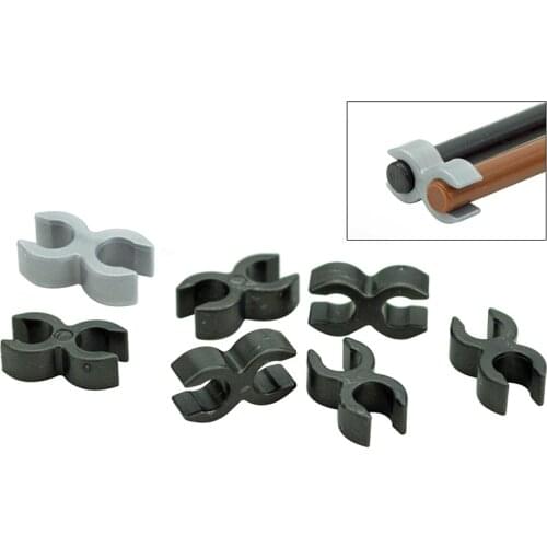 100PCS/lot MOC Brick Clips Double U Clips Building Blocks Construction Creative Bricks Parts DIY Accessories Toys For Children