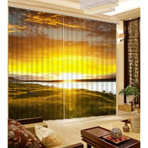 3D Curtains Drapes For European Modern atuturn scenery fashion decor home decoration for bedroom Blackout Shade Window Curtains