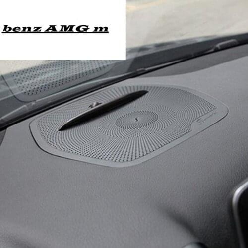 Car styling Audio Speaker Dashboard Loudspeaker Covers Stickers Trim for Mercedes Benz GLE W166 ML GL GLS X166 Auto Accessories