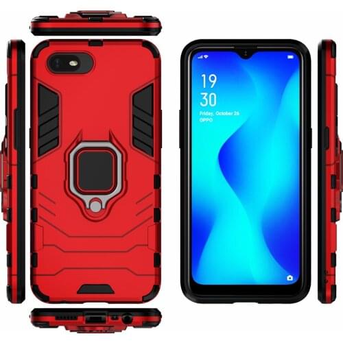 Phone Holder Finger Ring Case For Cover OPPO A1k CPH1923 Magnetic Armor Cover on the For OPPO Realme C2 A1k / Realme C2 RMX1941