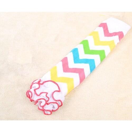 Baby Girls Cotton Chevron Leg Warmers Ruffle legging warmer Girls Party Set Accessories