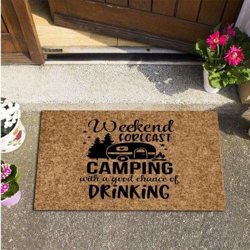 Welcome Entrance Doormat Rectangle Non-Slip Floor Rugs Front Door Dust Removal Wear-resistant Anti-skid Mats Outdoor Carpets