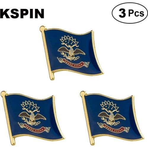 U.S.A North Dakota Lapel Pin Brooches Pins Flag badge Brooch Badges