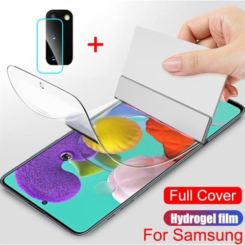 For Samsung Galaxy A52 5G Full Cover Hydrogel Film A32 A72 A51 Camera Lens Screen Protector Film For Samsung A52