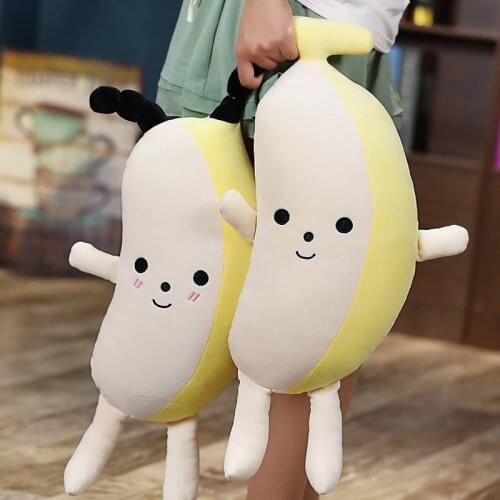 Down Cotton Banana Pillow Creative Banana Sleeping Pillows Super Soft Down Cotton Stuffed Childrens Room Decoration Toys