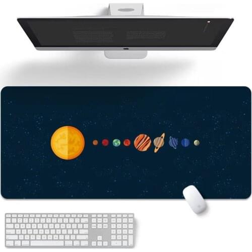 Large Mouse Pads in multiple sizes Cosmic Starry Sky Family Laptop Players Lock Edge Rubber Mouse Pads Desk Gaming Mouse Pads