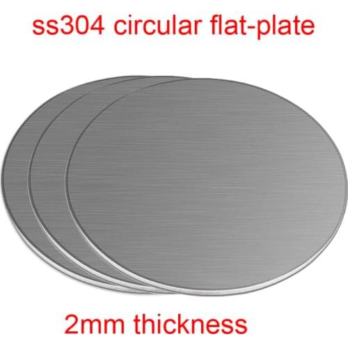 2mm thickness stainless steel circular plate 304 disc plate ss304 circular flat-plate round corrosion resistant disk sheet