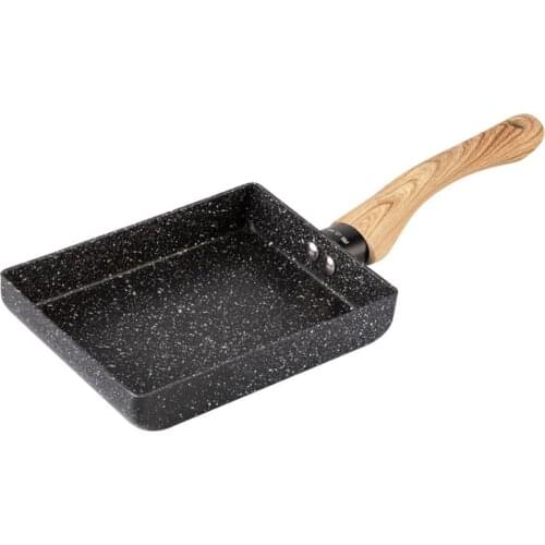 Japanese Style Small Frying Pan Tamagoyaki Non-stick Pot Stone Pot Square Omelette Pan Frying Pan Fashion
