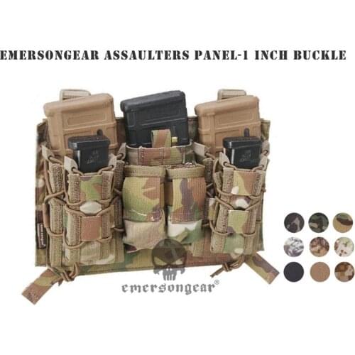 EmersonGear Panel 1 inch Buckle Modular Combat Panel for Plate Carrier Triple Open Top Vest Pouch EM9337