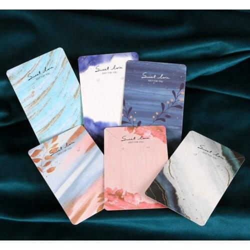 Wholesale 1000pcs/lot custom jewelry cardboard cards for packaging necklace cards colorful printing gold foil logo