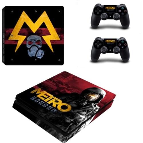 Metro Exodus PS4 Slim Skin Sticker For PlayStation 4 Console and 2 Controllers PS4 Slim Skins Sticker Decal Vinyl