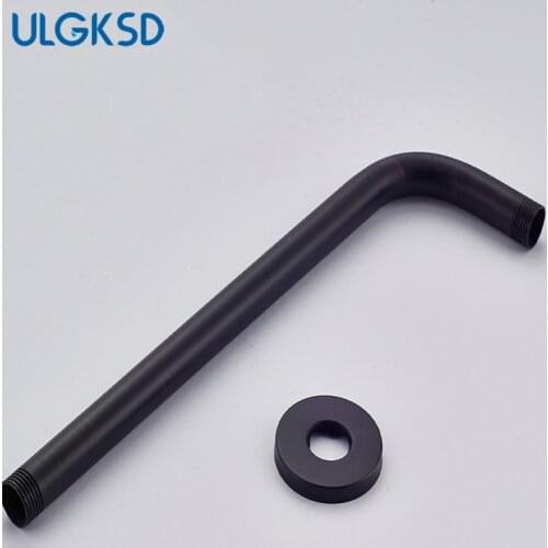 Wall-Mounted 30cm Solid Brass Shower Arm Shower Faucet Bracket Shower Arm Shower Fixed Tube Oil Rubbed Bronze