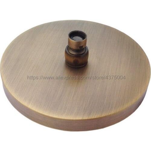 New 7.7 inch Antique Vintage Brass Round Bathroom Rain Shower Head Bathroom Accessaraies Nsh005
