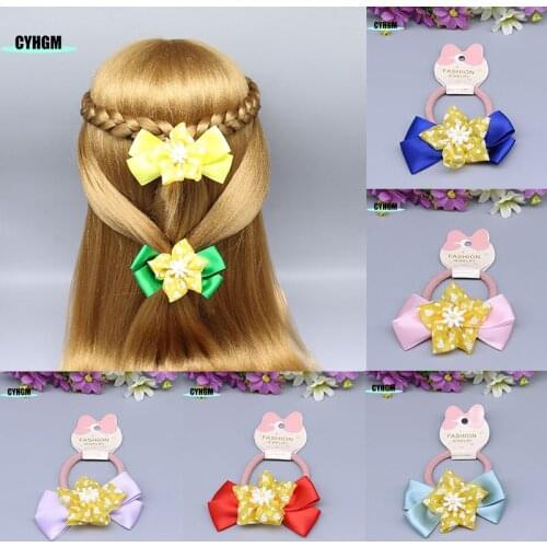 New Fashion girls silk scrunchie Elastic band made womens hair rubber band hair ties cute headwear hair accessoires A05-5