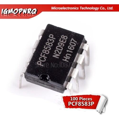 100PCS PCF8583P DIP8 PCF8583 DIP-8 Clock Timing - Real Time Clocks original authentic