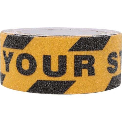 5M Anti Slip Tape Watch Your Step Non-slip Tape Floor Stair Step Anti Slip Abrasive Safety PVC Tape