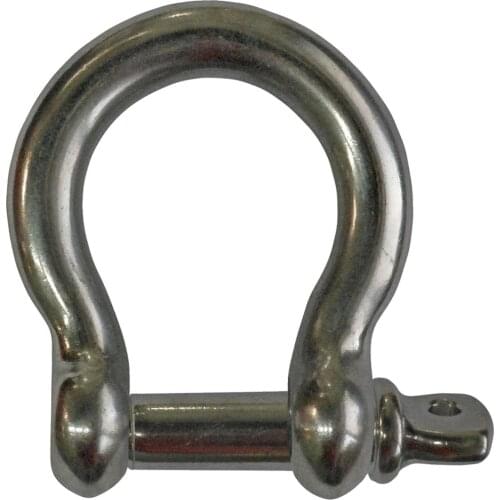 Stainless Steel Bow shape Parachute Cord Shackle Buckle Outdoor Climbing
