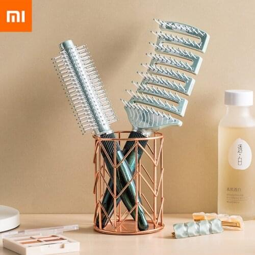 Xiaomi youpin hair curls comb Blowing hair styling Inner buckle Massage comb hair salon Household 4 choices