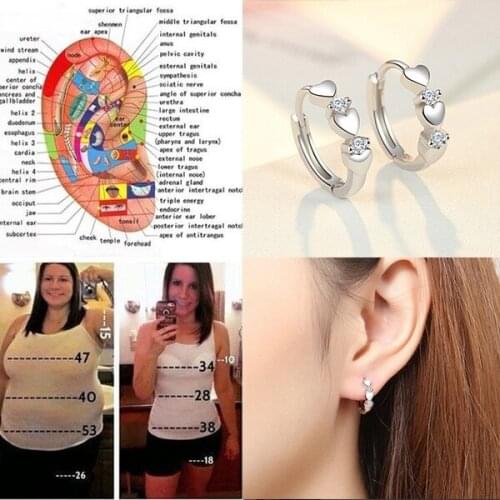 Earrings Therapy Weight Acupoints Pair Slimming Ear Slim Magnetic Loss Stud Body