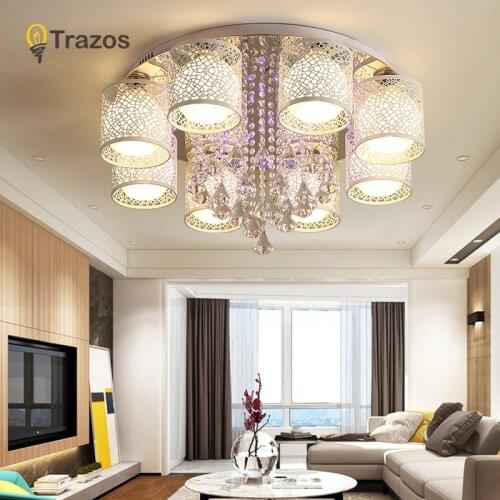 Modern Crystal Ceiling Lights For Kids Bedroom Kitchen Led Ceiling Lamp Fixture Bar Living room Lamp E27 Plafonnier Lighting