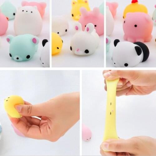Squeeze toys Mini Squishy Cute animals Anti-stress Ball Squeeze Soft Sticky Stress Relief Funny Gift Toy Octopus Toy Kids Toy