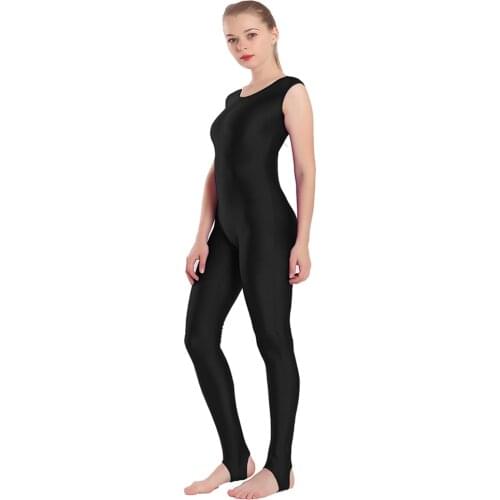 SPEERISE Womens Tank Stirrup Unitard Spandex Junpsuits for Women Unitards for gymnastics Sleeveless Men Ballet Costume