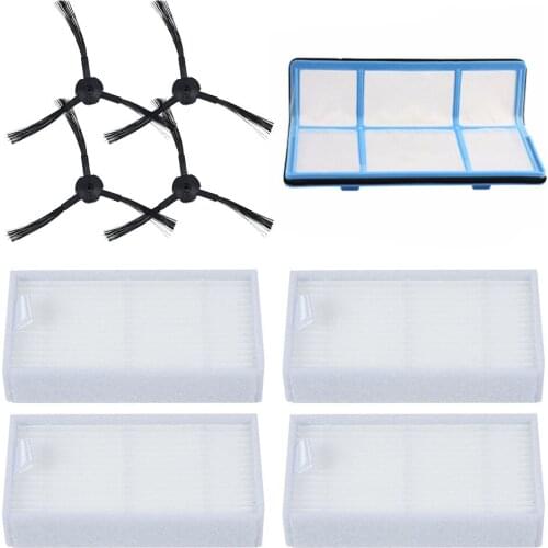 1*Prefilter Mesh 4*Filters 4*Side Brushes Replacemennt Part For Ariete 2711/2712/2713/2717/2718 In Stock