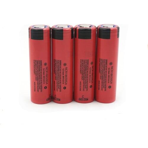 4pcs/lot Original Panasonic NCR18650GA 18650 3.7V 3500mAh 30A discharge Rechargeable Lithium Battery Flashlight Batteries Cell
