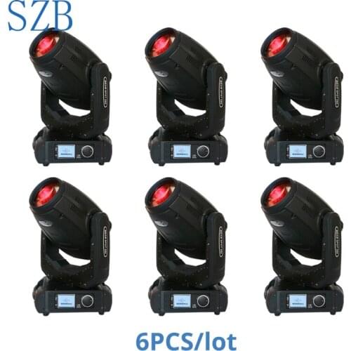 6PCS 280W Sharpy Beam Spot Wash Lyre 3in1 Moving Head Light Beam 280 Beam 10R Disco Nightclub Stage Light SZB-MH280