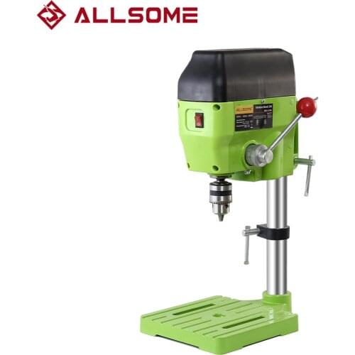 ALLSOME High Variable Speed Bench Drill Press 480W Drilling Machine Drilling Chuck 1-10mm For DIY Wood Metal Electric Tools