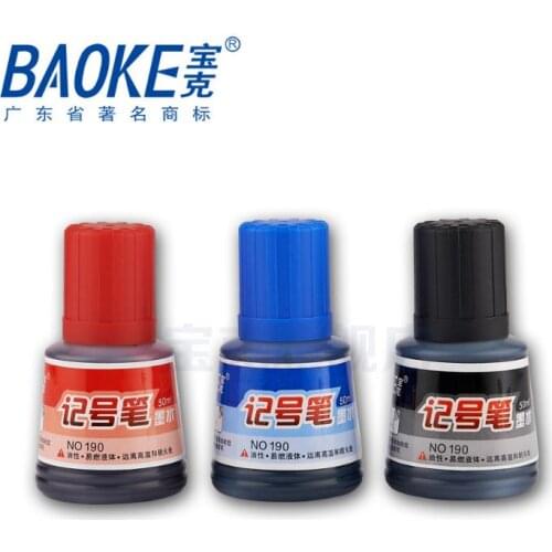 Baoke Paints Permanent Marker Ink 50ml Blue Black Red