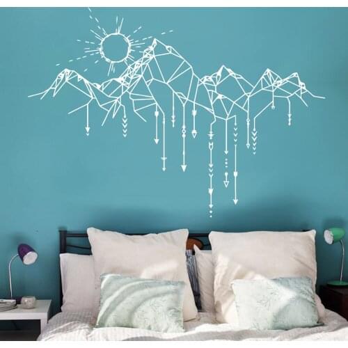 Diy Mountain Wall Decals Animal Lover Home Decoration Accessories For Living Rooms Wall Art Sticker Bedroom Vinyl Murals