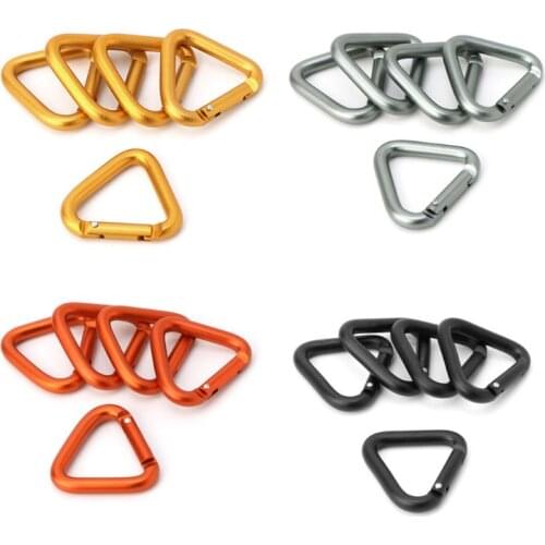 Triangle Carabiner Outdoor Camping Hiking Keychain Snap Clip Hook Kettle Buckle