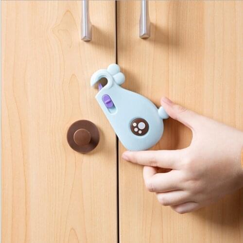 Multifunction Baby Drawer Lock Children Safety Protection Baby Drawer Door Locks Cabinet Cupboard Safety Kids Locks whale Shape