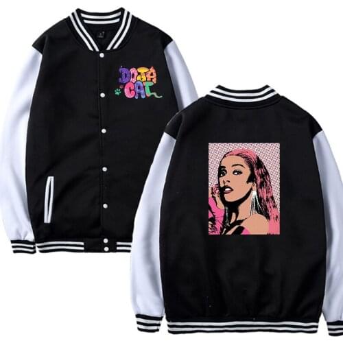 Spring Autumu Fashion Jackets Rapper Doja Cat Baseball Jackets Women/Men Casual Sweatshirt boys girls Hip Hop Street Jacket