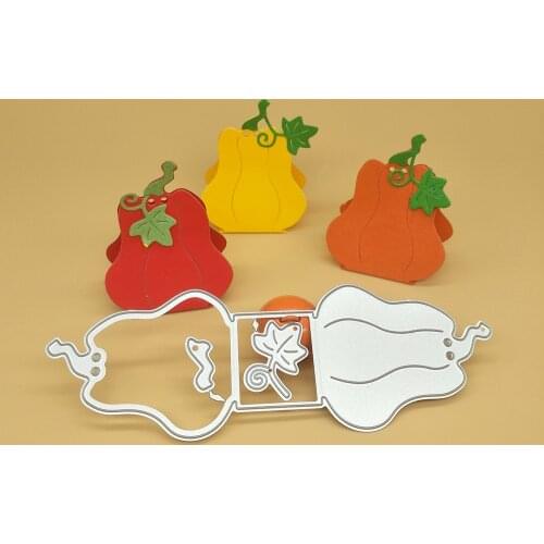 New 3D pumpkin chocolate box metal cutting mold for scrapbooking engraving stamp paper card photo album decoration