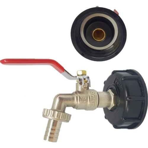 60% Hot Sale Garden Home Brass 1/2inch Thread Faucet Adapter Connector for IBC Water Tank