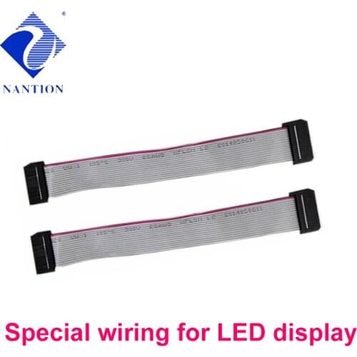 16Pin Pure Copper LED Display Flat Ribbon Data LED Panel Module Receiver Cable Signal Cable 120cm/1200mm/1.2m 10pcs/lot