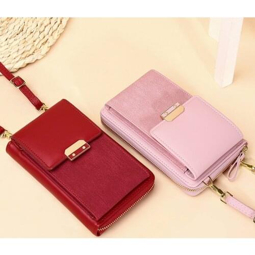 Handbags for Womens Bag Messenger Bag Phone Bag PU Small Square Bag Female Shoulder Bag Crossbody Bag Wallet Card Packag