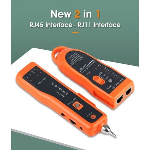 LAN Network Cable Tester Cat5 Cat6 RJ45 UTP STP Detector Line Finder Telephone Wire Tracker Tracer Diagnose Tone Tool Kit