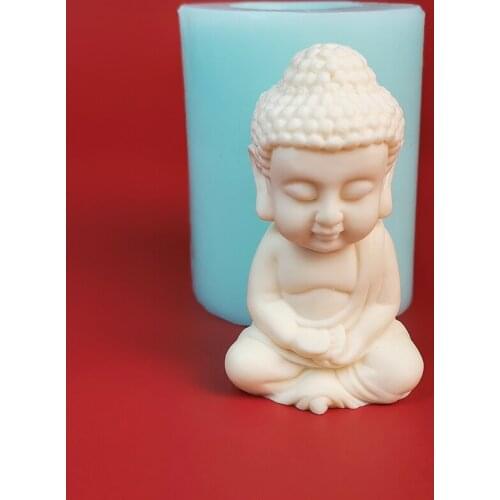 TS0193 PRZY Molds Silicone 3D Buddha Moulds Buddha Candle Soap Mold Clay Resin Moulds