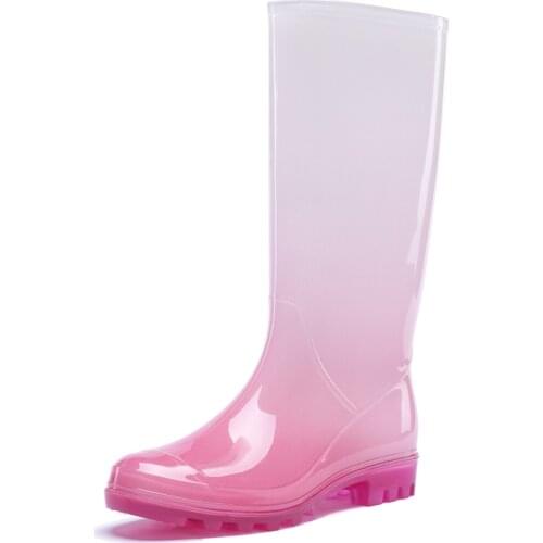 08-244 TONGPU Womens Glossy Waterproof Wellies