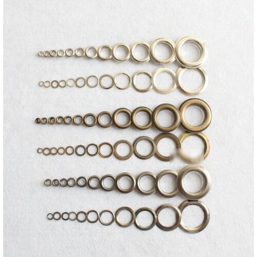 100pcs/pack Metal Eyelets Grommets for Leather Craft DIY Scrapbooking Shoes Fashion Practical Accessories 4 color