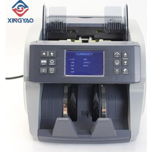 2 CIS Multi Currency Value counter Money Detector XD-770 Intelligent Bill counter with Image Sensor