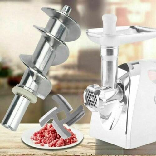 2pcs/set Auger Meat Grinder Screw Blade Accessories Replace Food-grade Stainless Steel Part Food-grade Stainless Steel