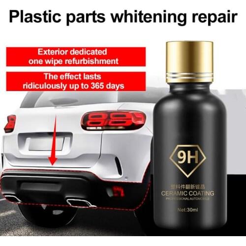30ml Car Plastic Parts Retreading Agent Instrument Panel Agent Auto Refurbishment Repair Agent Coating Cleaning Agent Paint Care