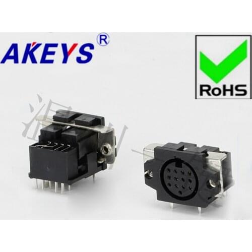 10 PCS DS-13-03 Square SD Large terminal connector generous 13-core 15-pin socket 13PIN needle DIN Master